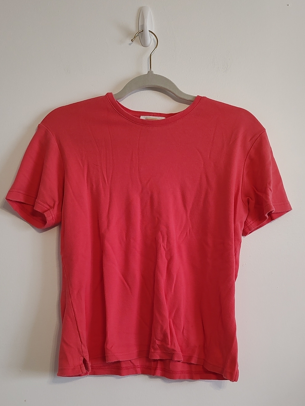 Talbots Short Sleeve Tee in Coral - 100% Cotton